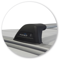 Prorack Silver 2 Bar Aero Flush Bar kit to suit Mitsubishi Outlander 5dr SUV (2015 - 2017)