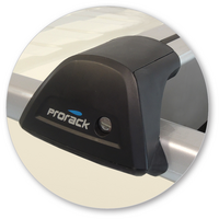 Prorack Silver 2 Bar Aero Flush Bar kit to suit Nissan Navara NP300 (D23) Dual Cab 4dr Ute (6/2015 - Current)