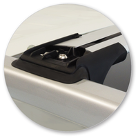 Yakima Black 2 Bar Roof Rack - Nissan Navara NP300 (D23) Dual Cab 4dr Ute 6/15 - On (S45Y &amp; K944)