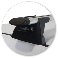 Prorack Black 2 Bar Aero Through Bar kit to suit Hyundai Accent 5dr Hatch (2011 - 2020)