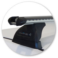 Prorack Black 2 Bar Heavy Duty Through Bar kit to suit Hyundai Accent 5dr Hatch (2011 - 2020)