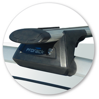 Prorack Silver 2 Bar Aero Through Bar kit to suit Subaru Forester 5dr SUV (2015 - 9/2018)