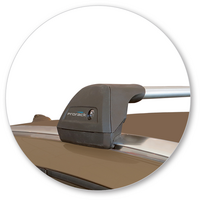 Prorack Silver 2 Bar Aero Flush Bar kit to suit Volvo V60 CC 5dr Wagon (2015 - 2018)