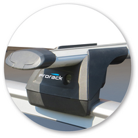 Prorack Silver 2 Bar Aero Through Bar kit to suit SsangYong Tivoli 5dr SUV (2015 - Current)