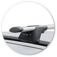 Prorack Black 2 Bar Aero Through Bar kit to suit Land Rover Discovery Sport 5dr SUV (2014 - Current)