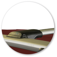 Prorack Silver 2 Bar Aero Rail Bar kit to suit Fiat Doblo 5dr Van (2010 - Current)