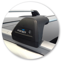 Prorack Silver 2 Bar Aero Flush Bar kit to suit Kia Sportage Steel Roof 5dr SUV (2016 - 7/2018)