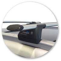 Prorack Silver 2 Bar Aero Through Bar kit to suit Kia Sportage Steel Roof 5dr SUV (2016 - 7/2018)