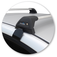 Prorack Black 2 Bar Aero Flush Bar kit to suit Hyundai Elantra 4dr Sedan (2/2016 - Current)