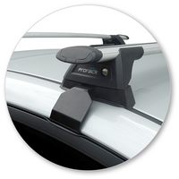 Prorack Silver 2 Bar Aero Through Bar kit to suit Hyundai Elantra 4dr Sedan (2/2016 - Current)