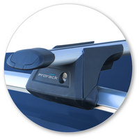 Prorack Black 2 Bar Aero Through Bar kit to suit Skoda Superb 5dr Wagon (2015 - Current)