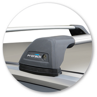 Prorack Silver 2 Bar Aero Flush Bar kit to suit Audi Q7/SQ7 5dr SUV (2015 - Current)