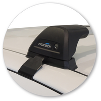 Prorack Silver 2 Bar Aero Flush Bar kit to suit Toyota HiLux Extra Cab 4dr Ute (10/2015 - Current)