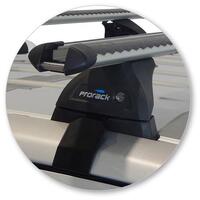 Prorack Black 2 Bar Heavy Duty Through Bar kit to suit Nissan Navara NP300 (D23) King Cab 4dr Ute (2015 - Current)