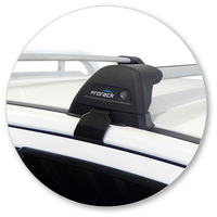 Prorack Silver 2 Bar Aero Flush Bar kit to suit Mazda BT-50 Freestyle Cab 4dr Ute (11/2011 - 8/2015)