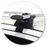 Prorack Black 2 Bar Aero Through Bar kit to suit Mazda BT-50 Freestyle Cab 4dr Ute (11/2011 - 8/2015)