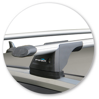 Prorack Silver 2 Bar Aero Through Bar kit to suit Audi Q7/SQ7 5dr SUV (2015 - Current)