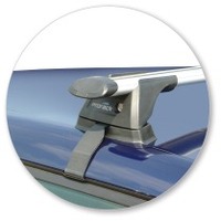 Prorack Silver 2 Bar Aero Through Bar kit to suit Skoda Fabia 5dr Hatch (2007 - 2014)