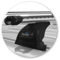 Prorack Silver 2 Bar Heavy Duty Through Bar kit to suit Nissan NV350 Low Roof 5dr Van (2012 - Current)