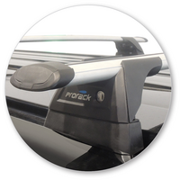 Prorack Silver 2 Bar Aero Through Bar kit to suit Nissan NV350 High Roof 5dr Van (2012 - Current)