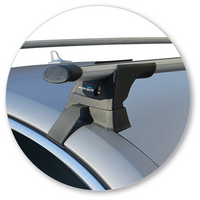 Prorack Silver 2 Bar Aero Through Bar kit to suit Audi A4/S4/RS4 4dr Sedan (3/2016 - Current)