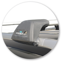 Prorack Silver 2 Bar Aero Flush Bar kit to suit Holden Captiva LT/LTZ 5dr SUV (2016 - 2020)