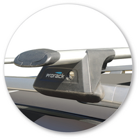 Prorack Silver 2 Bar Aero Through Bar kit to suit Holden Captiva LT/LTZ 5dr SUV (2016 - 2020)