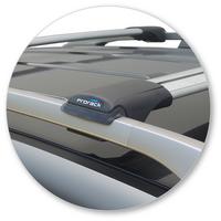 Prorack Silver 2 Bar Aero Rail Bar kit to suit Holden Captiva LT/LTZ 5dr SUV (2016 - 2020)