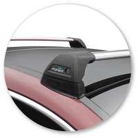 Prorack Silver 2 Bar Aero Flush Bar kit to suit Mercedes-Benz C-Class W205 Glass Roof 2dr Coupe (2016 - Current)