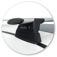 Prorack Silver 2 Bar Aero Through Bar kit to suit Mazda CX-9 5dr SUV (7/2016 - Current)