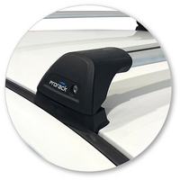 Prorack Silver 2 Bar Aero Flush Bar kit to suit Mitsubishi Lancer EVO VIII 4dr Sedan (2003 - 2005)