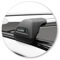 Prorack Silver 2 Bar Aero Flush Bar kit to suit Jaguar F-Pace 5dr SUV (2016 - Current)