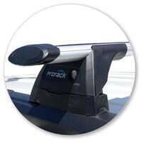 Prorack Silver 2 Bar Aero Through Bar kit to suit Ford Ecosport 5dr SUV (2014 - 2018)