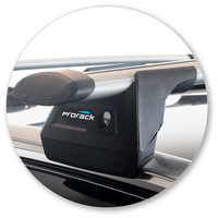 Prorack Black 2 Bar Aero Through Bar kit to suit Volvo V40 CC 5dr Hatch (2016 - Current)