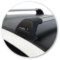 Prorack Silver 2 Bar Aero Flush Bar kit to suit Mitsubishi Lancer EVO VII 4dr Sedan (3/2001 - 1/2003)