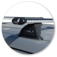 Prorack Black 2 Bar Heavy Duty Through Bar kit to suit Toyota Land Cruiser 200 Series 5dr SUV (8/2007 - 11/2021)