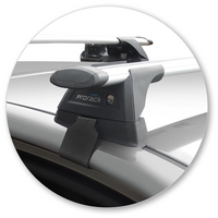 Prorack Silver 2 Bar Aero Through Bar kit to suit Kia Picanto 5dr Hatch (2015 - 2017)