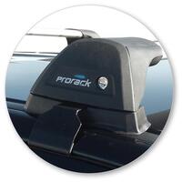 Prorack Silver 2 Bar Aero Flush Bar kit to suit Ford Ranger Double Cab 4dr Ute (11/2011 - 6/2022)