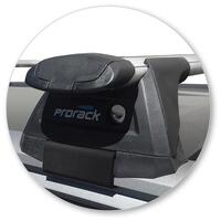 Prorack Black 2 Bar Aero Through Bar kit to suit Toyota Fortuner GXL/Limited 5dr SUV (2015 - Current)