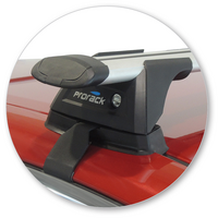 Prorack Black 2 Bar Aero Through Bar kit to suit Toyota Camry Hybrid 4dr Sedan (2012 - 2018)