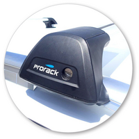 Prorack Black 2 Bar Aero Flush Bar kit to suit Audi A4/S4/RS4 Allroad 5dr Wagon (2016 - Current)