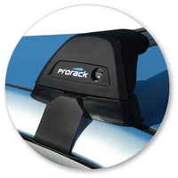 Prorack Silver 2 Bar Aero Flush Bar kit to suit Hyundai Accent Active 4dr Sedan (2011 - 2020)