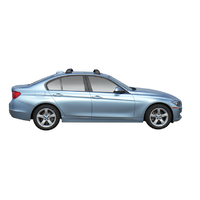 Yakima Black 2 Bar Roof Rack - BMW 3 Series  4dr Sedan 10/15 - 4/19 (S25Y &amp; K571)