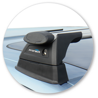 Prorack Silver 2 Bar Aero Through Bar kit to suit BMW 3 Series 4dr Sedan (5/2012 - 4/2019)