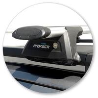 Prorack Black 2 Bar Aero Through Bar kit to suit Holden Colorado Z71 4dr Ute (10/2016 - 2020)