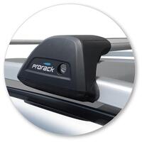 Prorack Silver 2 Bar Aero Flush Bar kit to suit Ford Ranger Wildtrak 4dr Ute (2012 - 6/2022)