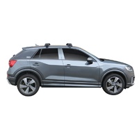 Yakima Silver 2 Bar Roof Rack - Audi Q2  5dr SUV 1/16 - On (S16Y &amp; K1047)