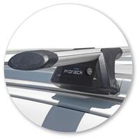 Prorack Silver 2 Bar Aero Through Bar kit to suit Great Wall Steed Double Cab 4dr Ute (2016 - 2020)