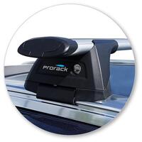 Prorack Black 2 Bar Aero Through Bar kit to suit Ford Endura 5dr SUV (2019 - Current)