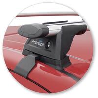 Prorack Silver 2 Bar Aero Through Bar kit to suit Holden Barina 5dr Hatch (2017 - 2020)